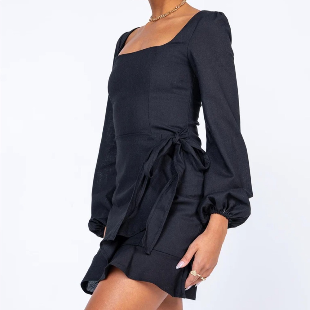 Princess Polly The Villa Mini Dress Black Size 6